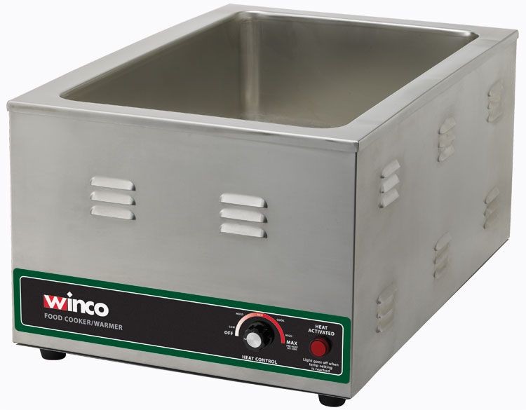 Winco FW-S600 Full Size Electric Food Warmer 1500W
