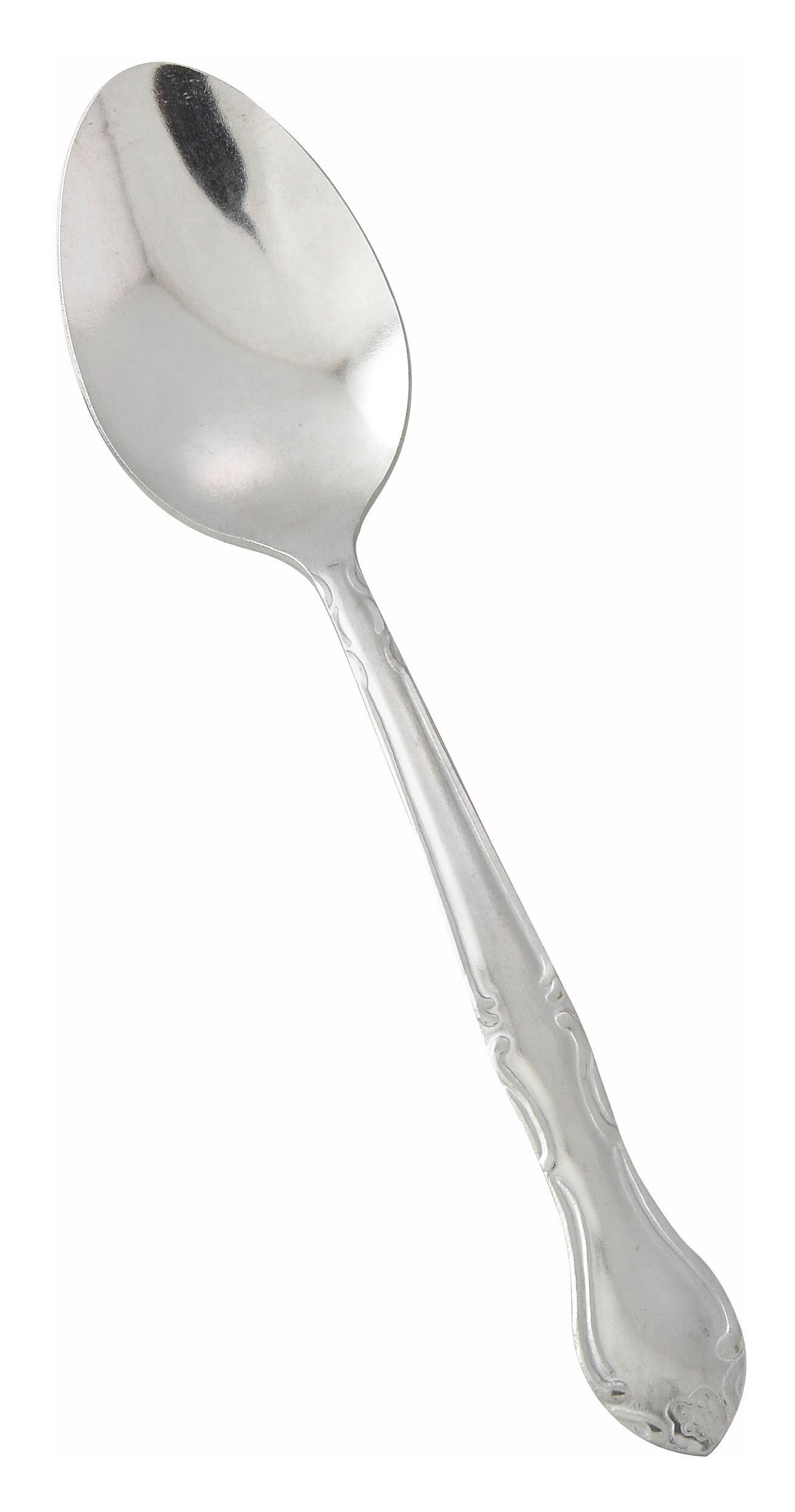 Winco 0004-03 Elegance Heavy Weight Vibro Finish Stainless Steel Dinner Spoon (12/Pack)