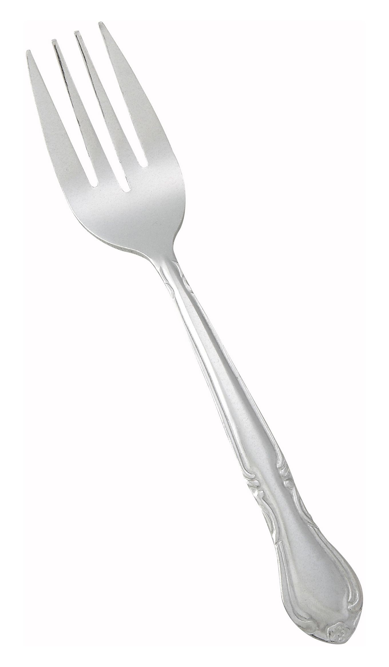 Winco 0004-06 Elegance Heavy Weight Vibro Finish Stainless Steel Salad Fork (12/Pack)