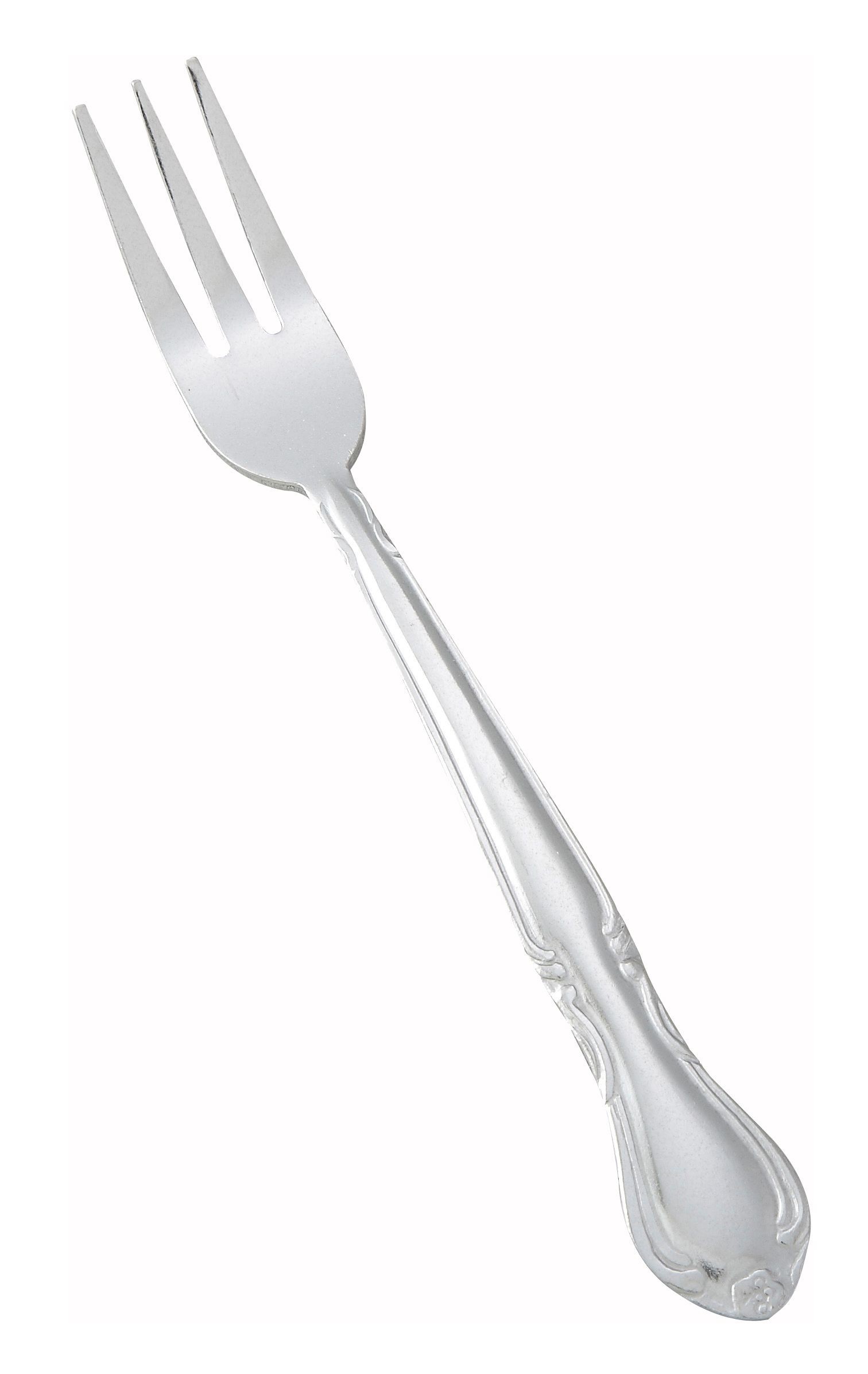 Winco 0004-07 Elegance Heavy Weight Vibro Finish Stainless Steel Oyster Fork (12/Pack)