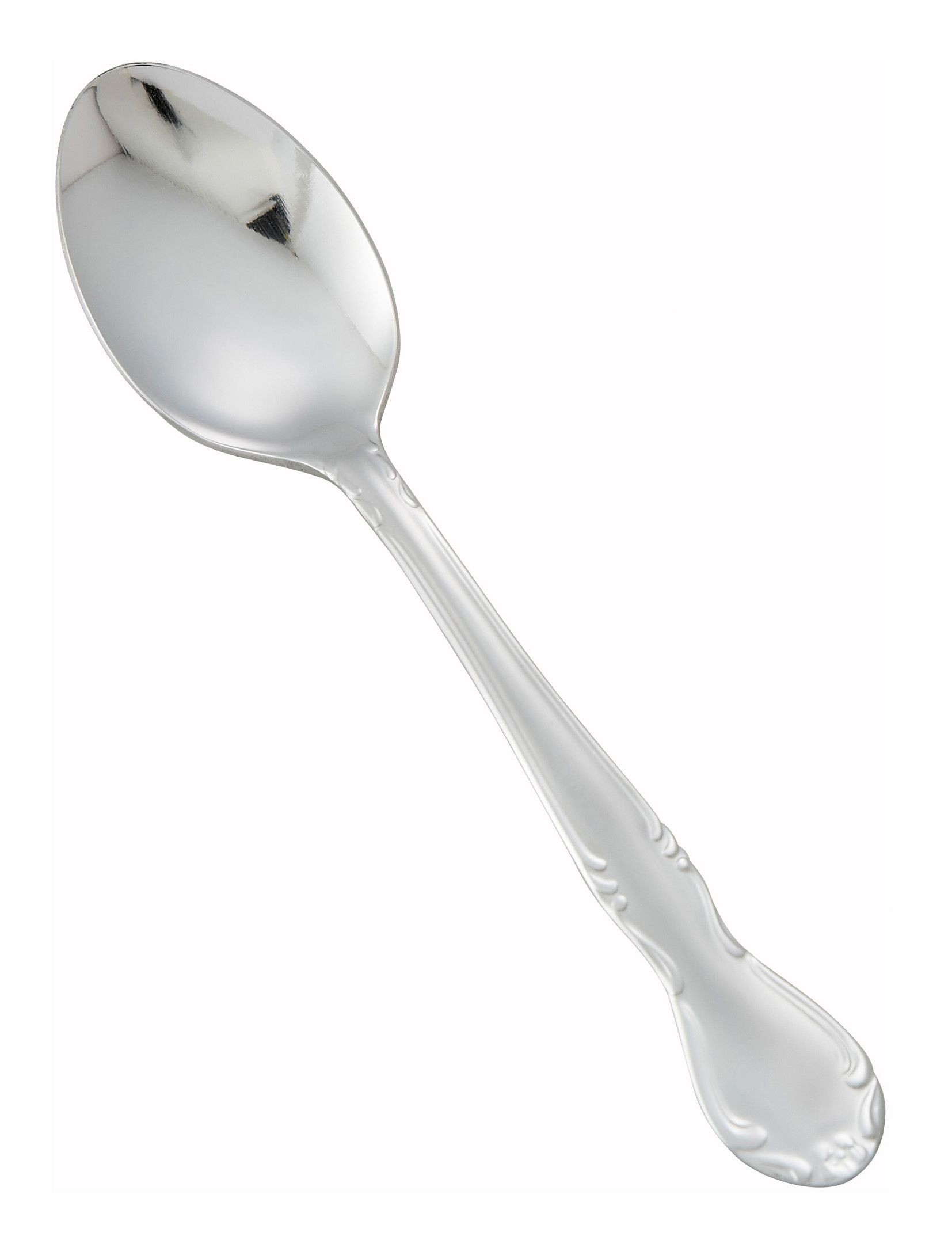 Winco 0024-01 Elegance Plus Heavy Weight Mirror Finish Stainless Teaspoon (12/Pack)