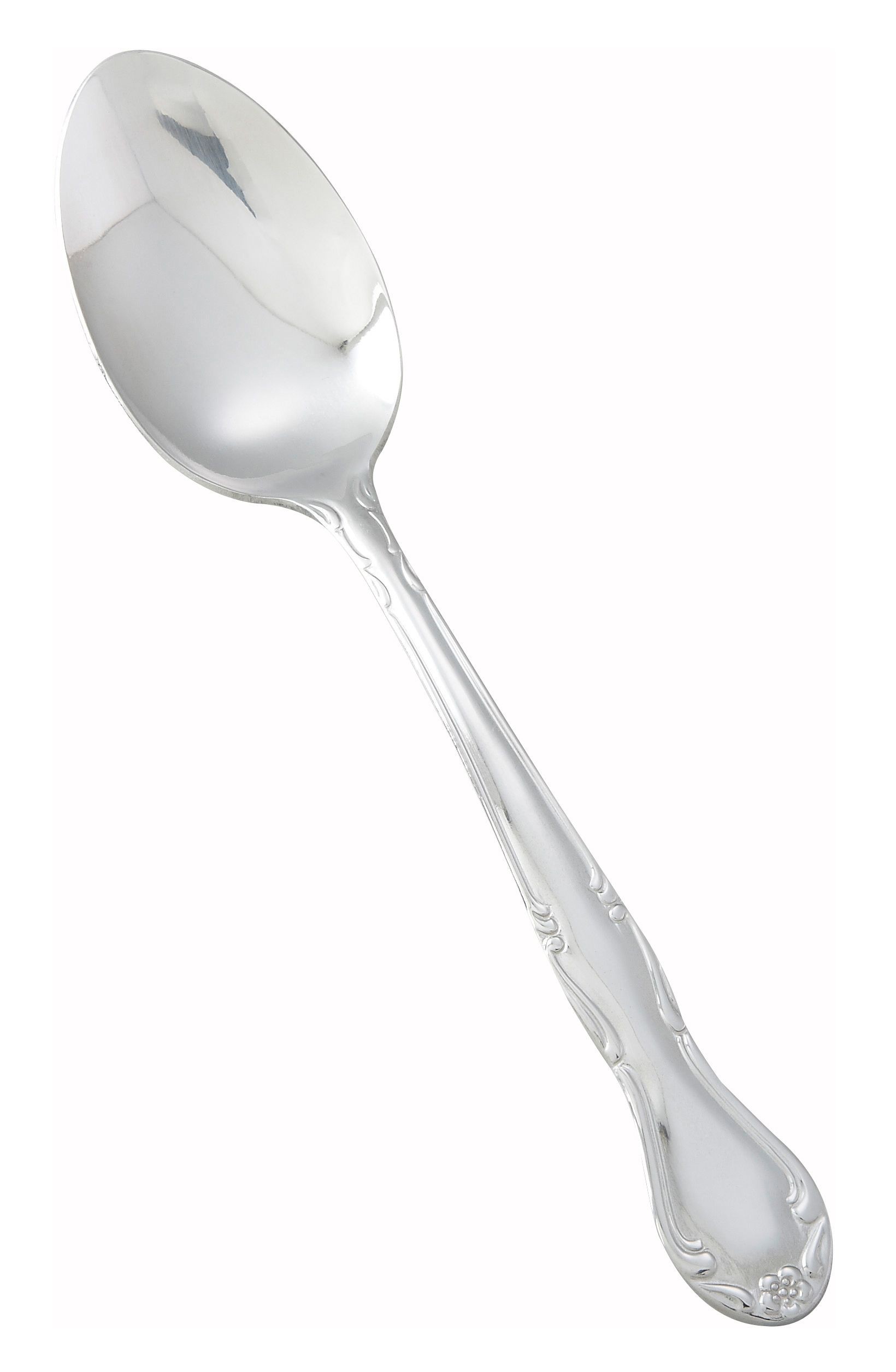 Winco 0024-03 Elegance Plus Heavy Weight Mirror Finish Stainless Dinner Spoon (12/Pack)