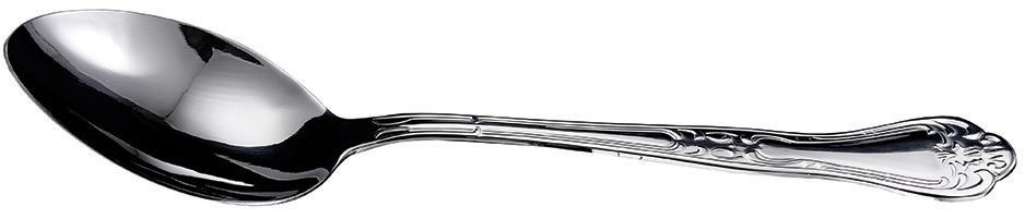 Winco LE-11 Elegance Stainless Steel Solid Serving Spoon, 11"