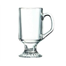 LavoHome Irish Coffee Glass Mugs Footed 10.5 oz.Thick Wall Glass