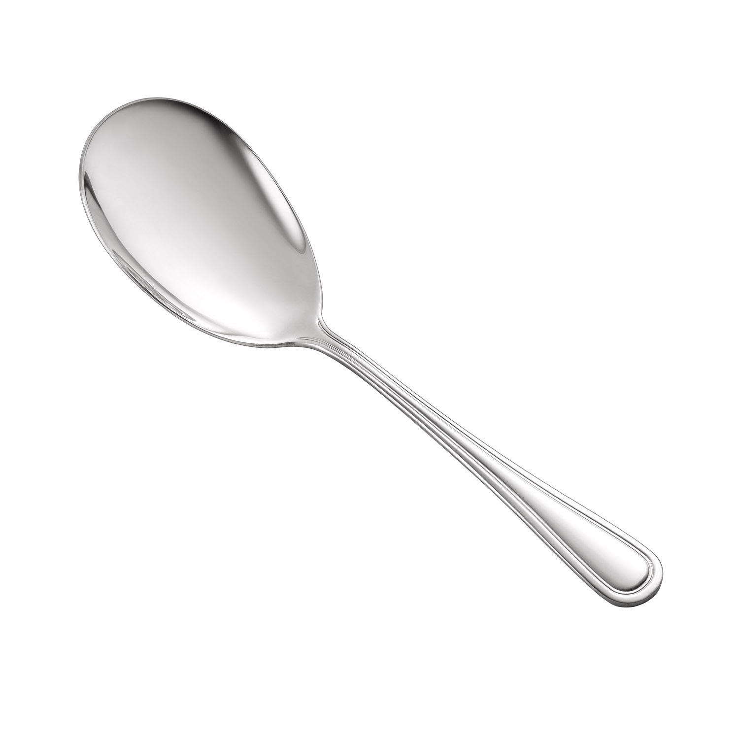 CAC China 8002-17 Elite Solid Spoon, Extra Heavyweight 18/8, 9"