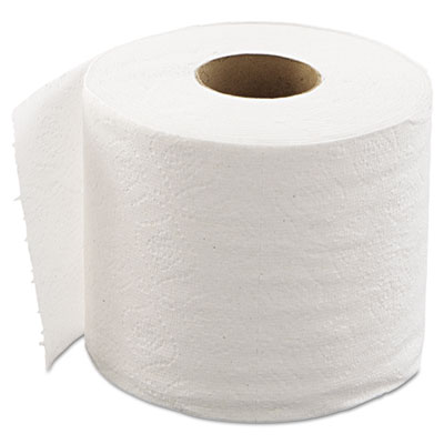 Embossed Bathroom Tissue, Septic Safe, 1-Ply, White, 550/Roll, 80 Rolls/Carton