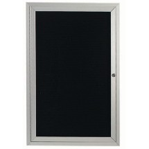 Aarco Products ADC3624L 1-Door Enclosed Message Center with Inset Door Style, 24&quot;W x 36&quot;H 