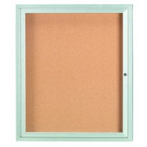 Aarco Products DCC3630R 1 Door Indoor Enclosed Bulletin Board Cabinet with Aluminum Frame, 30&quot;W x 36&quot;H 