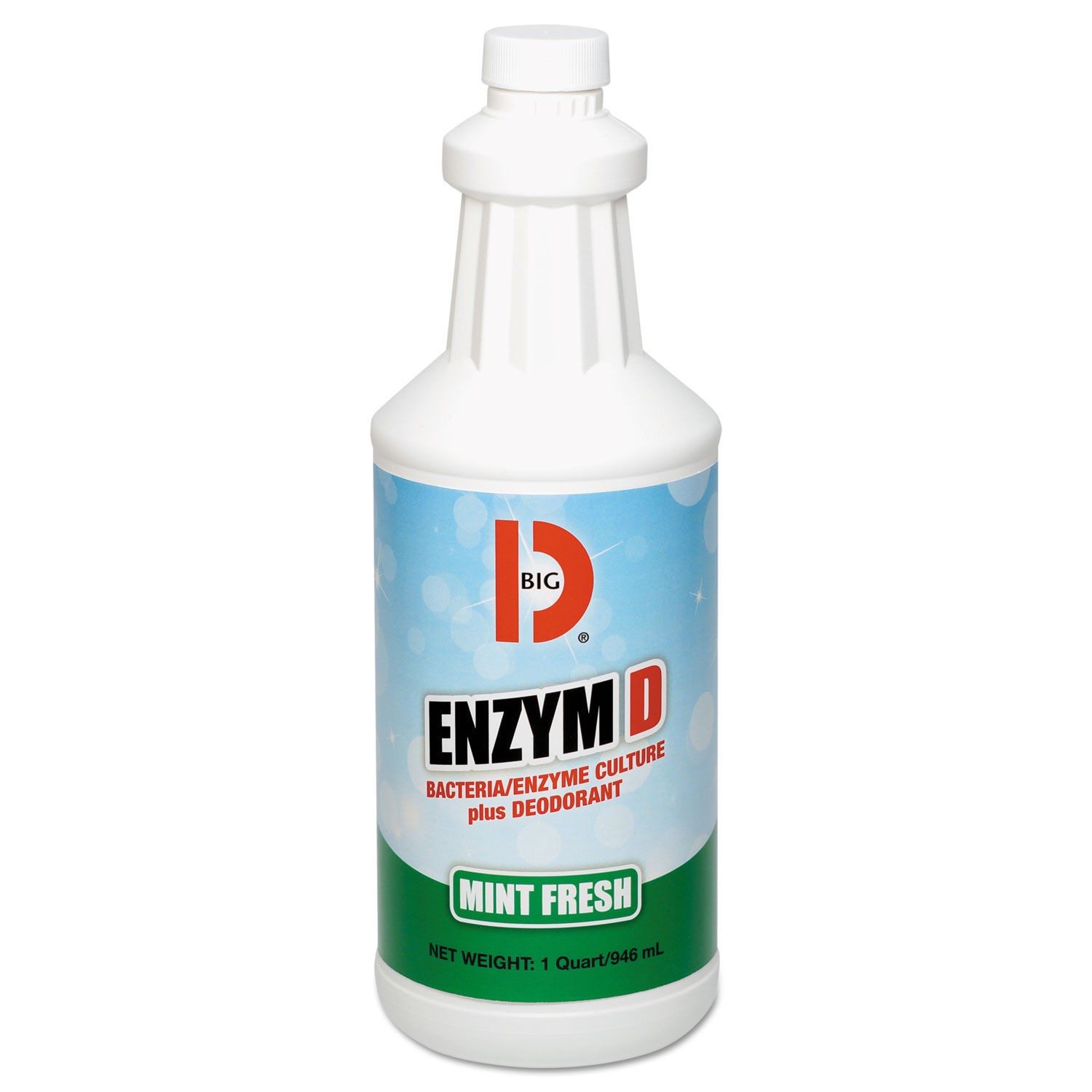 Enzym D Digester Deodorant, Mint, 1 Qt., 12/Carton