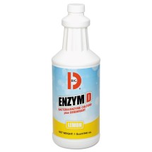 Enzym D Digester Liquid Deodorant, Lemon, 32 oz, 12/Carton