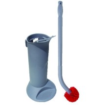 Ergo Toilet Bowl Brush System: Wand, Brush Holder & 2 Heads