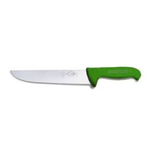 Friedr. Dick 8234826-09 10&quot; ErgoGrip Butcher Knife, Green Handle Straight Blade