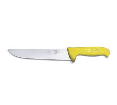 Friedr. Dick 8234826-02 10" ErgoGrip Butcher Knife, Yellow Handle, Straight Blade