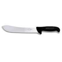 Friedr. Dick 8238530-01 12&quot; ErgoGrip Butcher Knife, Curved Blade, Black Handle