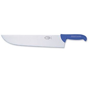Friedr. Dick 8264330 12" ErgoGrip Butcher Knife, Straight Blade, Blue Handle