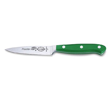 Friedr. Dick 8144709-14 3 1/2" Premier Paring Knife, Green Handle