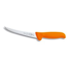 Friedr. Dick 8288210-53 3 3/4&quot; MasterGrip Boning Knife, Curved, Semi-Flexible Blade, Orange Handle