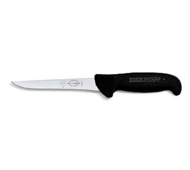 Friedr. Dick 8236813-01 ErgoGrip 5" Boning Knife, Narrow, Stiff Blade, Black Handle