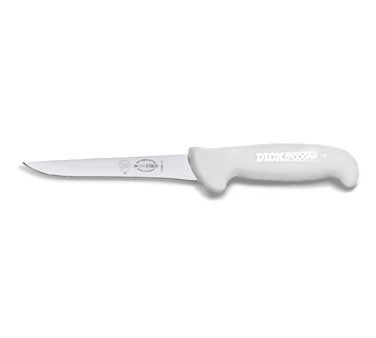 Friedr. Dick 8236813-05 ErgoGrip 5" Boning Knife, Narrow, Stiff Blade, White Handle