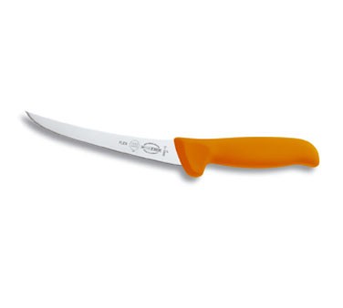 Friedr. Dick 8288113-53 5" MasterGrip Boning Knife, Curved Flexible Blade, Orange Handle