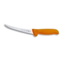 Friedr. Dick 8288213-53 5&quot; MasterGrip Boning Knife,Curved, Semi-Flexible Blade, Orange Handle