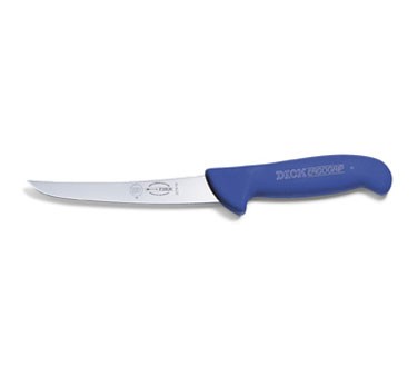 Friedr. Dick 8227815 ErgoGrip 6" Boning Knife, Blue Handle, Curved Blade