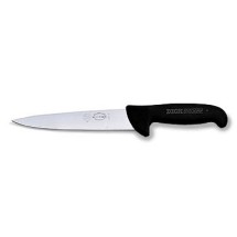 Friedr. Dick 8200715-01 6&quot; Ergogrip Sticking Knife, Black Handle, Narrow Blade