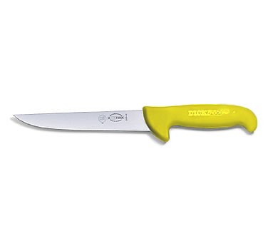 Friedr. Dick 8200615-02 6" Ergogrip Sticking Knife, Yellow Handle, Narrow Blade