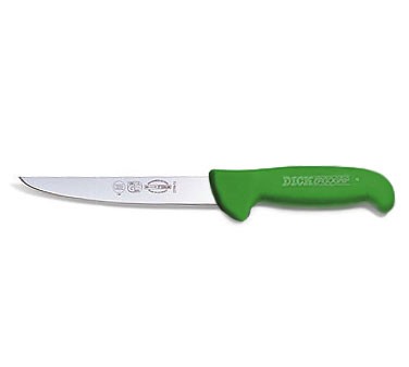 Friedr. Dick 8225918-09 ErgoGrip 7" Boning Knife, Green Handle