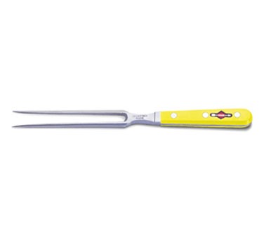 Friedr. Dick 9202018-02 7" Kitchen Fork, Forged, Yellow Handle