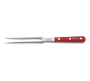Friedr. Dick 9100918-03 7" Meat Fork, Forged, Red Handle