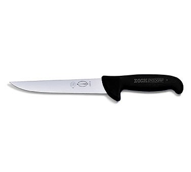 Friedr. Dick 8200618-01 7" Ergogrip Sticking Knife, Black Handle