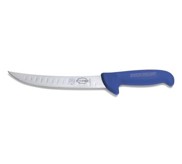 Friedr. Dick 8242521K 8" ErgoGrip Breaking Knife, Hollow Ground Blade, Red Handle
