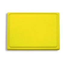 Friedr. Dick 9153000-02 Reversible Yellow Cutting Board with Grooves, 20 3/4&quot; x 12 3/4&quot; x 3/4&quot;