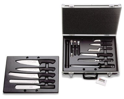 Friedr. Dick 8117500 ProDynamic Manhattan Chef's Knife Set with Carry Case, 14-Piece