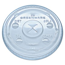 Fabri-Kal Greenware ClearCold Drink Lids Fits 9, 12, 20 oz. Cups, 1000/Carton