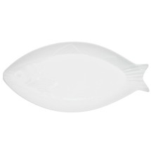 CAC China COL-F81 Porcelain Fish Platter, 18&quot; x 8 1/2&quot;