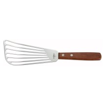 Winco FST-6 Fish Spatula with Wood Handle 6-1/2&quot;