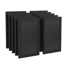 Flash Furniture 10-HGWA-GDIS-CRE8-862315-GG Canterbury Black Wall Mount Magnetic Chalkboard Sign, 11&quot; x 17&quot;, Set of 10