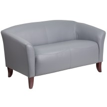 Flash Furniture 111-2-GY-GG Hercules Imperial Series Gray LeatherSoft Loveseat