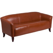 Flash Furniture 111-3-CG-GG Hercules Imperial Series Cognac LeatherSoft Sofa