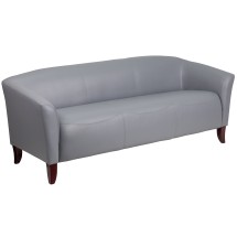 Flash Furniture 111-3-GY-GG Hercules Imperial Series Gray LeatherSoft Sofa