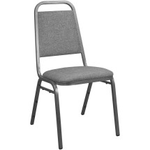 Flash Furniture 827FABRIC-BCG-SB Lauren Advantage Charcoal Gray Fabric-Padded Banquet Stackable Chair