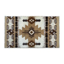 Flash Furniture ACD-RG2592-23-IV-GG Mohave Collection 2' x 3' Ivory Traditional Southwestern Style Area Rug, Olefin Fibers with Jute Backing
