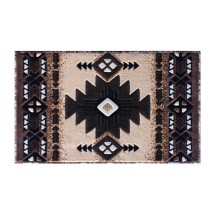 Flash Furniture ACD-RG611-23-BN-GG Mohave Collection 2' x 3' Brown Traditional Southwestern Style Area Rug, Olefin Fibers with Jute Backing