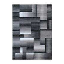 Flash Furniture ACD-RGTRZ861-810-GY-GG Elio Collection 8' x 10' Gray Color Blocked Area Rug, Olefin with Jute Backing