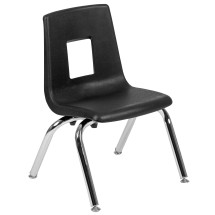 Flash Furniture ADV-SSC-12BLK Mickey Advantage Black Student Stack School Chair 12"