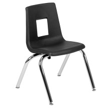 Flash Furniture ADV-SSC-14BLK Mickey Advantage Black Student Stack School Chair 14&quot;