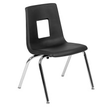 Flash Furniture ADV-SSC-16BLK Mickey Advantage Black Student Stack School Chair 16&quot;