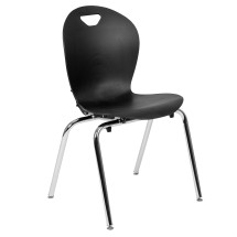 Flash Furniture ADV-TITAN-18BLK Mickey Advantage Titan Black Student Stack School Chair 18&quot;